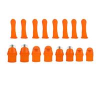 Taglierino per pollice per giardinaggio - Strumento per raccogliere piante in acciaio inossidabile da sedici pezzi | Proteggi in silicone con lama, cetrioli melanzane peperoni pomodori fagiolini