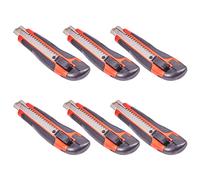 Taglierino professionale 6pz cutter di precisione retrattile con lama da 18 mm