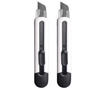 Taglierino Retrattile, Taglierino di Sicurezza, Leggero e Compatto, Perfetto for L'ufficio e L'uso Domestico(White,2把)
