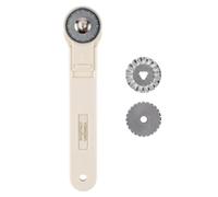 Iris Ohyama Taglierino Vaessen, incl. 3 Lame, per Mancini e Destri, Cutter Rotante Affilato per Tessuto, Carta, Pelle, Feltro, Cartoncino e Altri Materiali per Progetti Creativi, Multicolore, Ø 28 mm