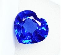 Taglio a Cuore Naturale Zaffiro Blu 9.60 + KT Certificato Loose Gemma Con