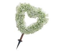 Taglio artificiale per esterni, decorazione per San | Bastoncini artificiali da giardino a forma di cuore, decorazione per piante in vaso, giardino, terrazza
