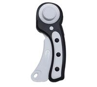 Taglio in tessuto, taglierina rotante in tessuto, 45 mm, con manico ergonomico, taglio con serratura di sicurezza, manico ergonomico per tessuto in pelle e feltro