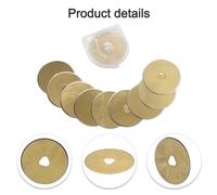 Taglio liscio e preciso 45 mm per lame rotanti in titanio confezione da 10