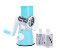 Taglio vegetale manuellere - formaggio di formaggio alimentare con lame, mulino per verdure, patate, cetriolo, carote, cioccolato