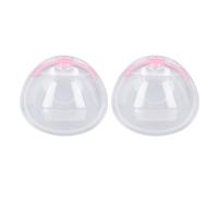 Tagni di raccolta del latte materno da 2 pacchetti Silicone Indossabile Catcher Automising per prevenzione della fuoriuscita automatica con coperchi per le madri che allattano di