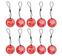 TAGNI PROGRAMMABILI TAGS NFC, NTAG213 CHIP Riscrivi le schede NFC e FOB con protezione password Waterwithstand Resina Shell Elastic Rope