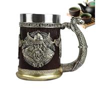 TAGNO NORDICA MEDIEVALE 600 ml in acciaio inossidabile inossidabile in bronzo, barca del drago di birra guerriera, collezione di coppe originale, regalo autentico per gli amanti della storia e