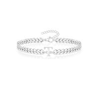 TAGOMEI Braccialetti con iniziali in argento per uomo, regali per fidanzato, compleanno, laurea, regali per lui, uomini A-Z, braccialetto con lettera da uomo fidanzato, papà, marito, regolabile, in