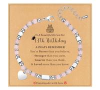 TAGOMEI Regali di compleanno per lei, regali per adolescenti, cose alla moda, piccoli braccialetti con perline con pietre preziose, regali per adolescenti, donne, figlia, nipote, sorella, migliore