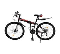 Tagowao Bicicletta pieghevole da 26 pollici, 21 marce, design regolabile, mountain bike con freni a disco meccanici, pieghevole per adulti, ragazze, ragazzi, uomini e donne