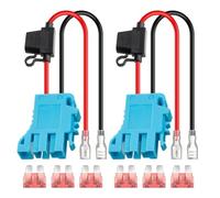 Tagtight 2 Pezzi 12 AWG Connettore di Ricambio per Cablaggio per Batteria Peg-Perego 12 Volt SLA per Giocattoli da Guida con Fusibile