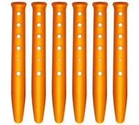 Tagtight 6 Pezzi Sardine Picchetti da Neve e Sabbia Pioli in Lega di Alluminio a Forma di U Tasselli Chiodi Leggeri per Escursionismo da sole Telone