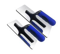 Tagtight Cazzuola veneziana in acciaio, 2 pezzi, utensili manuali, per verniciare, intonacare, cazzuola da muratura, finitura, riutilizzabile, durevole