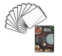 Tagtight Confezione da 10 Copertine per Menu - Pagina Singola, 2 Viste, per Carta da 8,5 X 11 Pollici - Copertine per Menu Ristorante