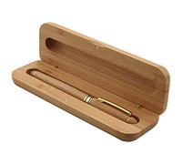 Tagtight Penna stilografica in legno, penna stilografica vintage elegante in bambù con scatola per regali aziendali, penna stilografica di alta qualità, penne da ufficio di marca di lusso per diario d