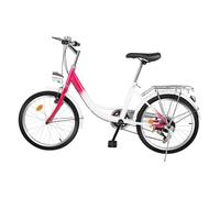 Tagtuell Bicicletta da 20 pollici, luce per bicicletta, da donna, da città, da città, da donna, a 6 marce, adatta a partire da 145 cm a 165 cm