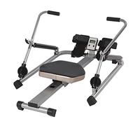 Tagtuell Vogatore Rowing Machine, Macchina idraulica, completamente mobile, regolabile, con sedile morbido, monitor LCD e guida lunga per esercizi cardio, capacità di carico 264,55lbs