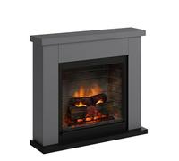 TAGU Frode Camino Elettrico con PowerFlame 2, Riscaldatore e Termostato, Suono Crepitante, Wi-Fi e Luce Ambientale (Grigio Intenso)