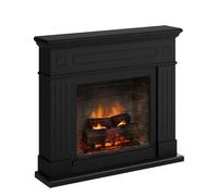 TAGU Larsen Camino Elettrico con PowerFlame 2, Riscaldatore e Termostato, Suono Crepitante, Wi-Fi e Luce Ambientale (Nero Profondo)