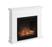 Tagu Larsen Camino Elettrico Fiamma Led Cornice in Legno Bianco