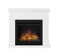 Tagu Larsen Camino Elettrico Fiamma Led Cornice in Legno Bianco