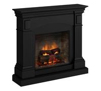 TAGU Magna Camino Elettrico con PowerFlame 2, Riscaldatore e Termostato, Suono Crepitante, Wi-Fi e Luce Ambientale (Nero Profondo)