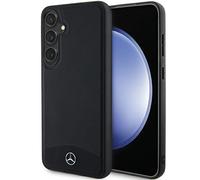 Tagua Galaxy S24 Plus Mercedes Vera Pelle Scanalato Magsafe Nero