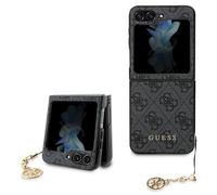 Tagua per Galaxy Z Flip 5 Guess Color Oro Catena Grigio