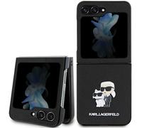 Tagua per Galaxy Z Flip 5 Karl Lagerfeld Plastica Logo Nero