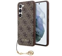Tagua Samsung Galaxy S23 Guess Similpelle Braun Catena Argentato