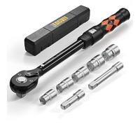 TAGVIT Chiave dinamometrica 1/2", 30-210 Nm, 8 pezzi, set con bussole da 17 mm, 19 mm, 21 mm, 23 mm, 24 mm e prolunga da 75 mm/125 mm, per moto, auto, camion