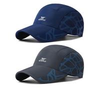 TAGVO 2 Confezioni Cappello da Baseball Uomo e Donna, Cappello da Corsa Sportivo Leggero e Pieghevole Destrutturato, Cappellini da Baseball cap, Cappello da Sole Traspirante Anti-UV Visiera Berretto