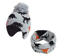 TAGVO 2 in 1 Cappello Bambino Sciarpa, Inverno Caldo di Spessore Fodera in Pile Berretto Lavorato a Maglia Scaldacollo, Cappello Elastico Scaldacollo per Neonati e Bambini Piccoli