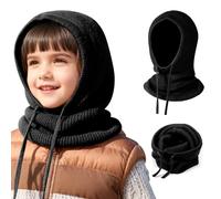 TAGVO Bambini Passamontagna 2 in 1 con Sciarpa con Cappuccio, Sciarpa Berretto Morbido e Caldo Cappello Invernale a Maglia Antivento, Scaldacollo Beanie Berretto per Ragazzo Ragazza 4 a 10 Anni