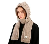 TAGVO Caldo Cappello Invernale e Sciarpe 2 in 1, Regolabile Passamontagna con Sciarpa con Cappuccio Antivento Cappello Sciarpa Set, Elasticizzata Berretto Scaldacollo Cappelli e Sciarpe Unisex