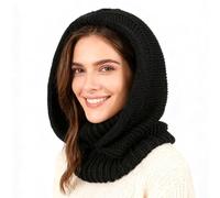 TAGVO Cappelli in Maglia Donna Inverno, Multifunzionale Caldo Berretto Elasticizzati con Sciarpa Lunga da Donna, Cappello Maschera di Passamontagna Taglia Grande 3 in 1, Elegante alla Moda e Casual