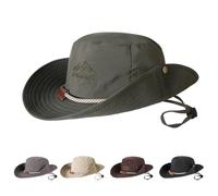 TAGVO Cappello da Pescatore Uomo Boonie Anti UV Traspirante Tesa Larga Bucket Hat Cappello da Sole Donna Cappello da Alpinismo Cappelli da Esterno-con Coulisse sul Mento