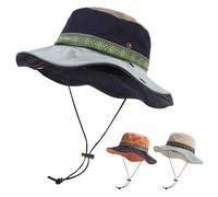 TAGVO Cappello da Sole in Cottone Cappello da Giardino Uomo Donna Estivo Cappello Pescatore Protezione UV Pieghevole Cappello Safari per Giardinaggio, Campeggio, Alpinismo, Escursioni a Piedi