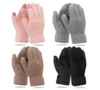 TAGVO Guanti Touch Screen Invernali Donna, Guanti in Lana Pile Caldo Elastico, Guanti caldi Invernali Casual da Donna, Guanti da Corsa Antivento per lo Sport all'Aperto, Andare in Bicicletta, Lavorare