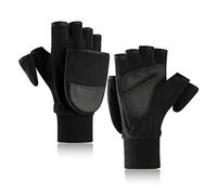 TAGVO Invernali Guanti in Pile Polare Senza Dita,Guanti Termici Antivento con Touch Screen Antiscivolo,per Ciclismo, Guida, Escursionismo,Corsa, la Fotografia，Sport all'Aria Aperta Durante Il Freddo