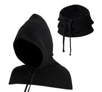 TAGVO Passamontagna 2 in 1 con Sciarpa con Cappuccio, Cappello Invernale a Maglia Antivento, Sciarpa Berretto Morbido e Caldo, Scaldacollo per Uomo e Donna