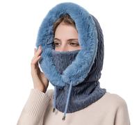 TAGVO Passamontagna Donna Invernale, Balaclava Cappuccio Multifunzione Hood Maschera Antivento Cappello Invernali Caldo per Alpinismo Sci, Ciclismo, Trekking e Altri Sport Esterni Maschera Cappello