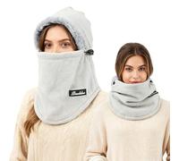 TAGVO Passamontagna in Pile Termico Invernale per Uomo Donna, Balaclava Cappuccio Multifunzione Antivento Caldo Maschera da Sci Sport Esterni Cappello con Scaldacollo