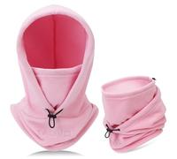 TAGVO Passamontagna Maschera da Sci Cappuccio in Pile Termico Antivento Uso Invernale Multiuso Maschera per Il Viso Unisex Caldo ＆ Coprispalle Traspirante Scaldacollo Pesante