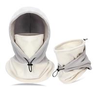 TAGVO Passamontagna Maschera da Sci Cappuccio in Pile Termico Antivento Uso Invernale Multiuso Maschera per Il Viso Unisex Caldo ＆ Coprispalle Traspirante Scaldacollo Pesante