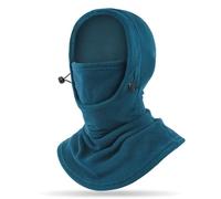 TAGVO Passamontagna Moto Termico Uomo Donna, Cappuccio in Pile Caldo e Ispessito Invernal Maschera da Sci Antivento Traspirante Scaldacollo Moto Bici MTB Paracollo Balaclava con Coulisse Regolabile