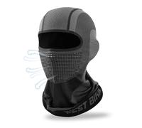 TAGVO Passamontagna Nero per Uomo Donna, Passamontagna da Traspirante Elastico Leggero Antivento Protezione UV, Balaclava Cappello Maschera da Sci Moto Ciclismo Invernale