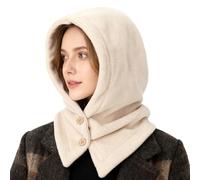 TAGVO Termico Balaclava Passamontagna Unisex, Antivento Cappuccio in Pile Caldo Invernali Cappelli con Scaldacollo, 2 in 1 con Sciarpa con Cappuccio Uomo Donna Esterni Hood per Sport Shopping