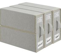 TAHAVICE Organizer per Lenzuola per Armadio, 3 Confezione Contenitore Organizzatore per Biancheria da Letto con Cerniera e Maniglia per il Trasporto, per Lenzuola, Vestiti, Coperte, Grigio